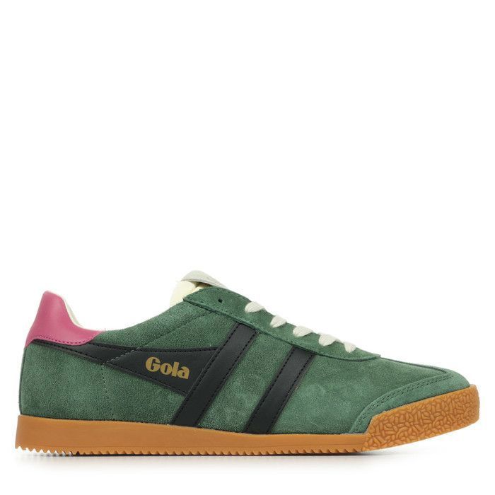 Baskets - GOLA - ELAN - Vert - Talon plat - Lacets