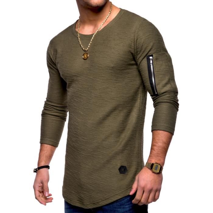 tee shirt tres long homme