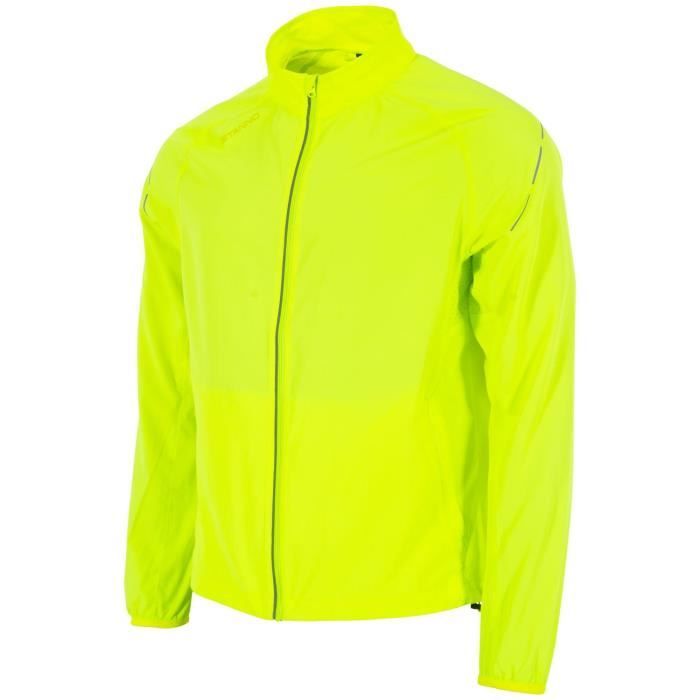 veste imperméable stanno functionals - neon yellow - m - running - homme - multisport