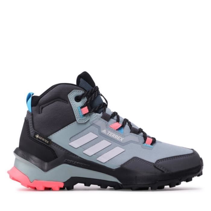 Adidas Chaussures Femme ADIDAS GZ3050 - Noir Gris - Talon Plat - Lacets - Dessus Synthétique