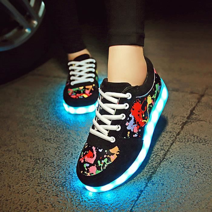 Chaussures LED Axcer Avec Roulettes - USB Rechargeable, 7 Couleurs