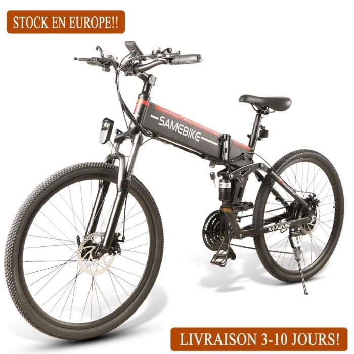 Vélo électrique Pliable 400W - 14 Pouces, 48V, 35 Km Autonomie, 32 Km/h - Neuf