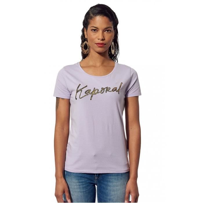 T-shirt Noir Femme Kaporal Devin | Espace des Marques