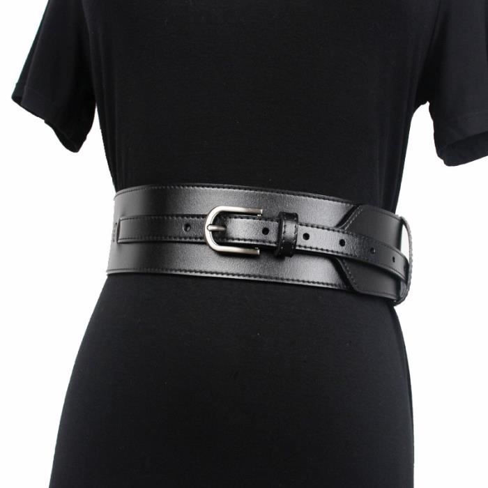 Ceinture large noir new arrivals