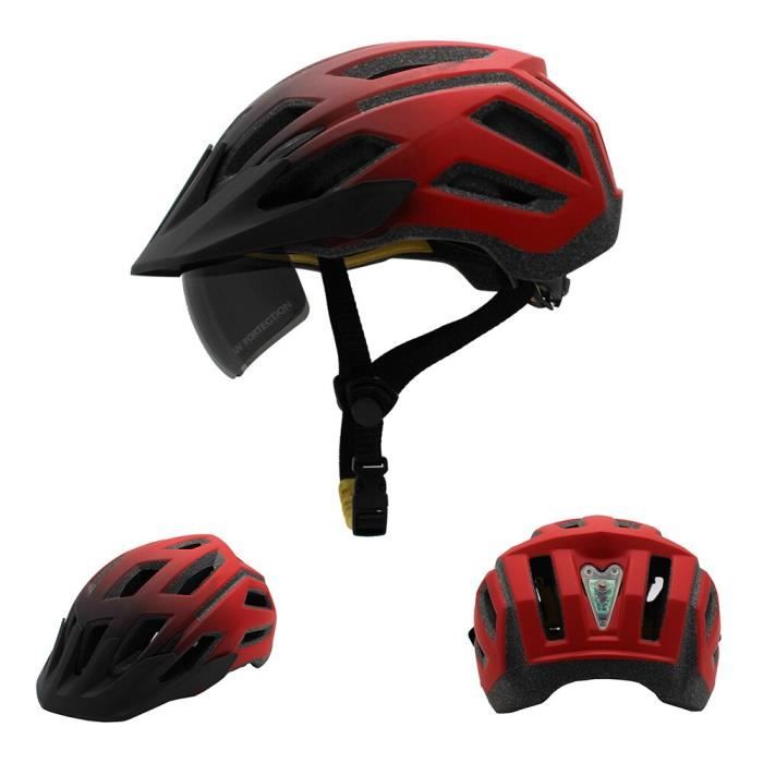 Casque De Cyclisme ROCKBROS Réglable Avec Lunettes | Taille Large | EPS/ABS | Neuf