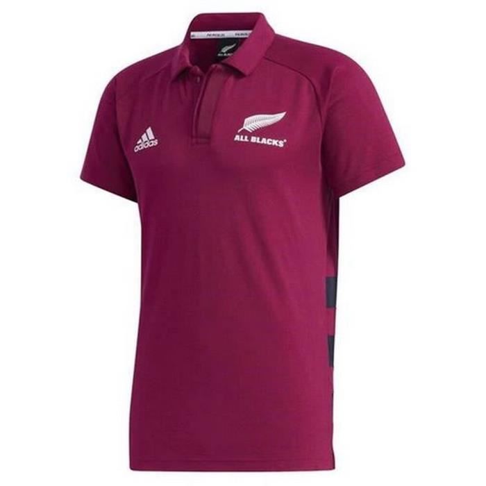 Polo Rouge Adidas Homme Nouvelle-Zélande All Blacks