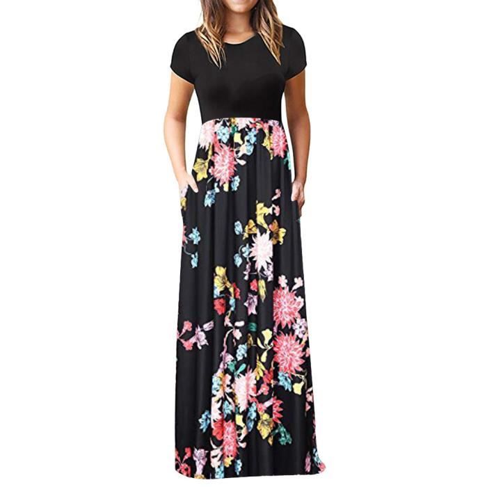 Robe Femme Manches Longues Col Rond - Coupe Swing, Poches, Longueur Genoux | Tunique Décontractée Pour Automne/hiver