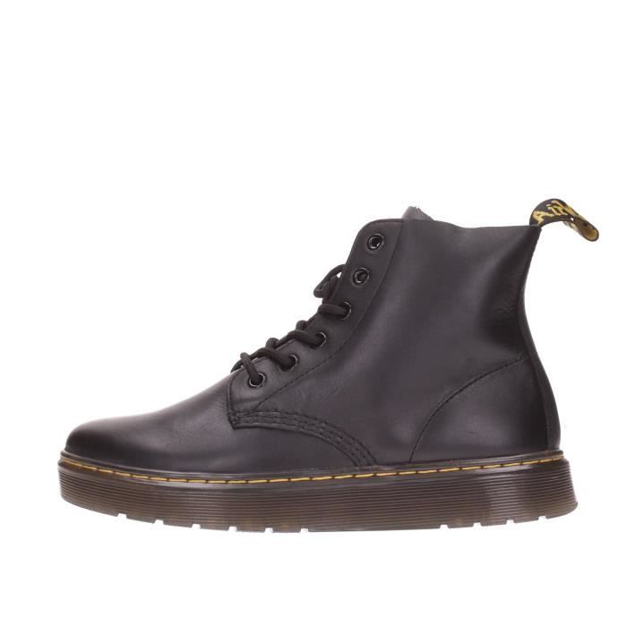 Bottes Martens Amphibian 100 en cuir pour homme Noir