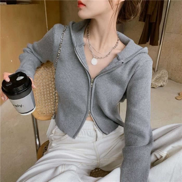 Sweat à Capuche Femme Luxe Zippé VAED CLOTHES – Moments Édition