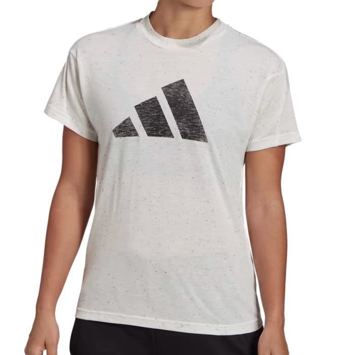 Tee shirt adidas blanc femme hot sale