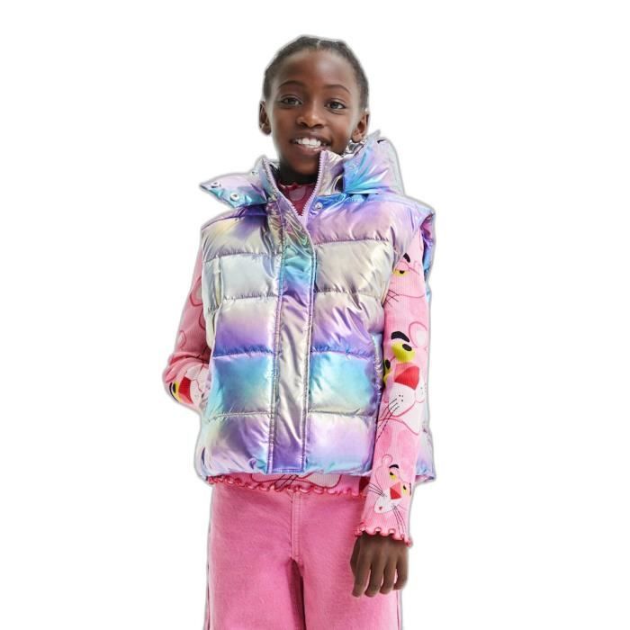 Doudoune fille Desigual Venus - violet/bleu - 11/12 ans