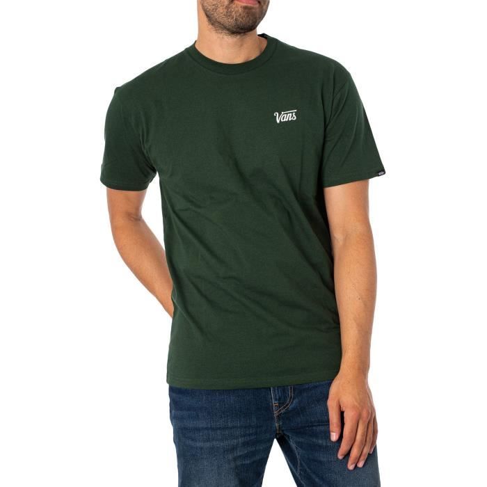 Vans Pour des hommes T-shirt à mini inscriptions, vert