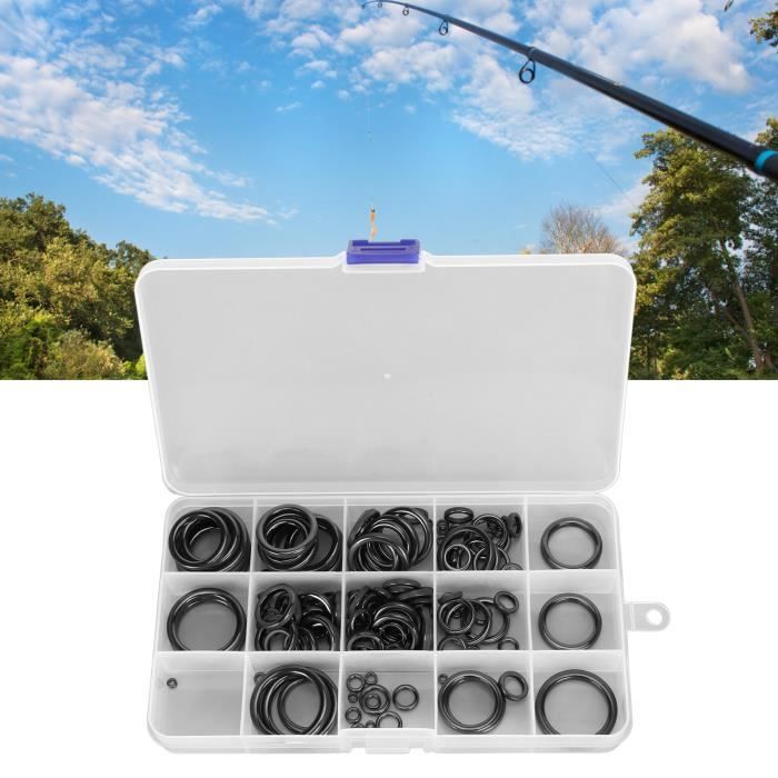 7 Anneaux De Guide Pour Canne à Pêche - INOX Et Céramique - 7 Tailles (1.6mm à 2.8mm) - Pour Ligne Fluoro, Mono, Tressée