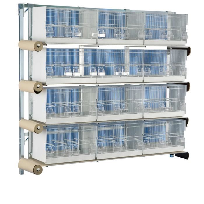 Batterie Délevage 12 Cages 60x31x35