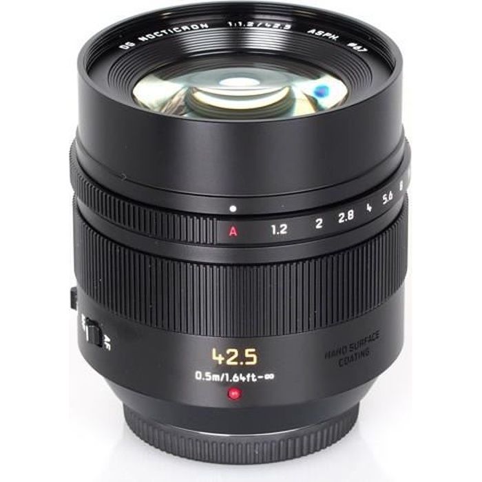 Objectif PANASONIC Leica DG Nocticron Asph Power OIS 42.5mm f/1.2