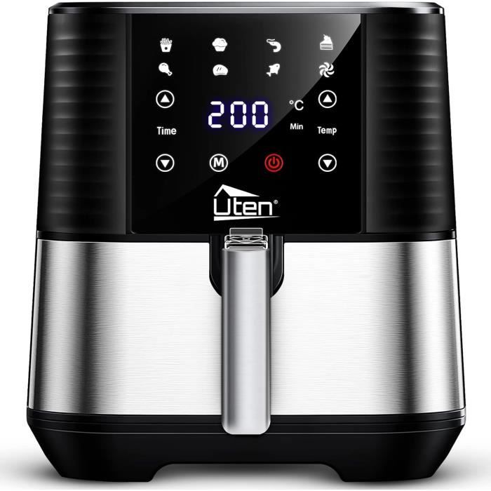 Iceagle Friteuse sans Huile XL 6,5L Friteuse à Air Chaud Air Fryer 1700W, 8 Programmes - Friteuse sans huile - Achat & prix