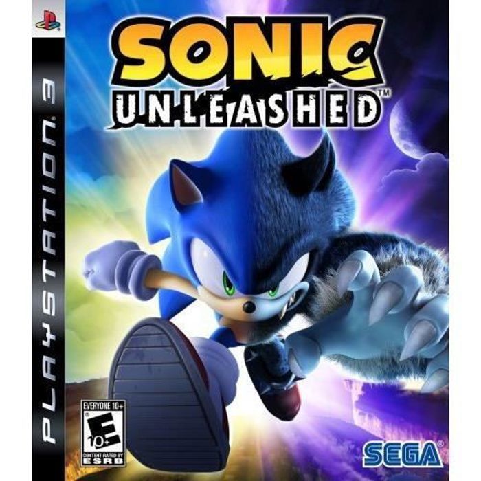 Jeu Vidéo - Sega - Sonic Unleashed - PlayStation 3 - Couleur: Noir - Public: Enfant