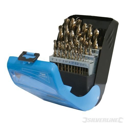 Silverline C de 25 mèches au cobalt - Mèche - 25 mèches - Acier - Dimensions: 1 à 13 mm