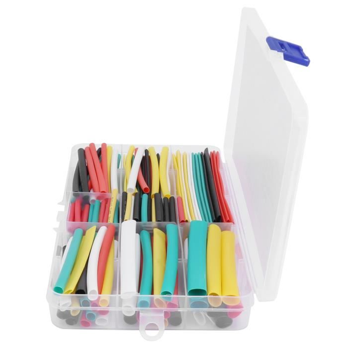Kit Gaines Thermorétractables Pointool - 14 Tailles - Pour Soudure, électronique Et DIY - Étui Rangement Inclus