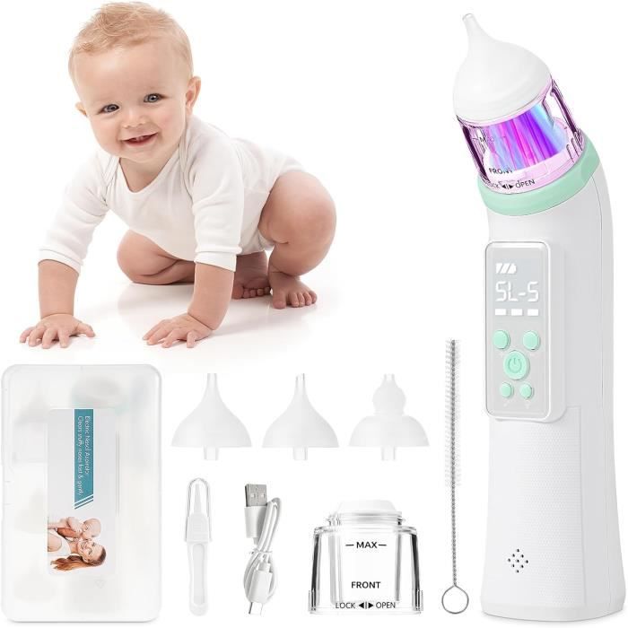 SURENHAP Aspirateur Nasal Pour Bébé Aspirateur Nasal Professionnel Pour Bébé, Ventouse