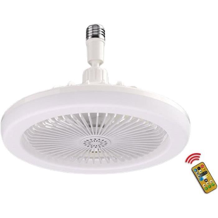 Ventilateur Plafond Hobaca 30W Avec Lumière LED - Télécommande - 3 Vitesses - Rotation 180° - Dimmable E27