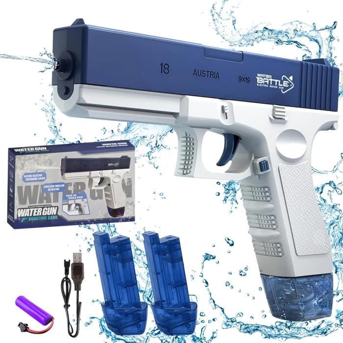 Pistolet À Eau Électrique Portée Jusqu'À 32 Pieds Super One Button