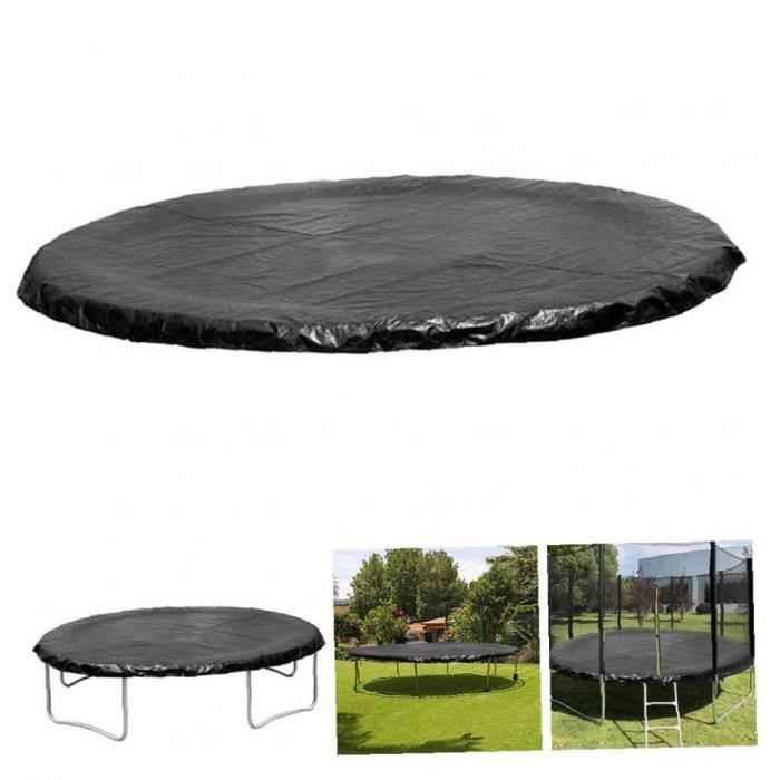 Toit De Trampoline 12 Pieds Imperméable Avec Fenêtre - Protection Solaire Et Vent, Fermeture éclair