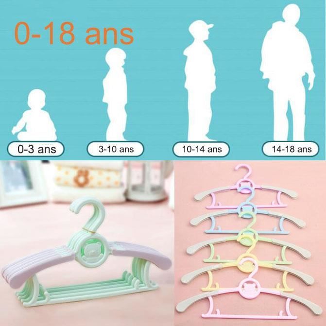 ABHENG AFY0350P Lot de 50 cintres en velours pour enfant avec crochet rotatif à 360°, antidérapants et résistants, avec porte-cravates, 30 x 20,5 cm, rose clair