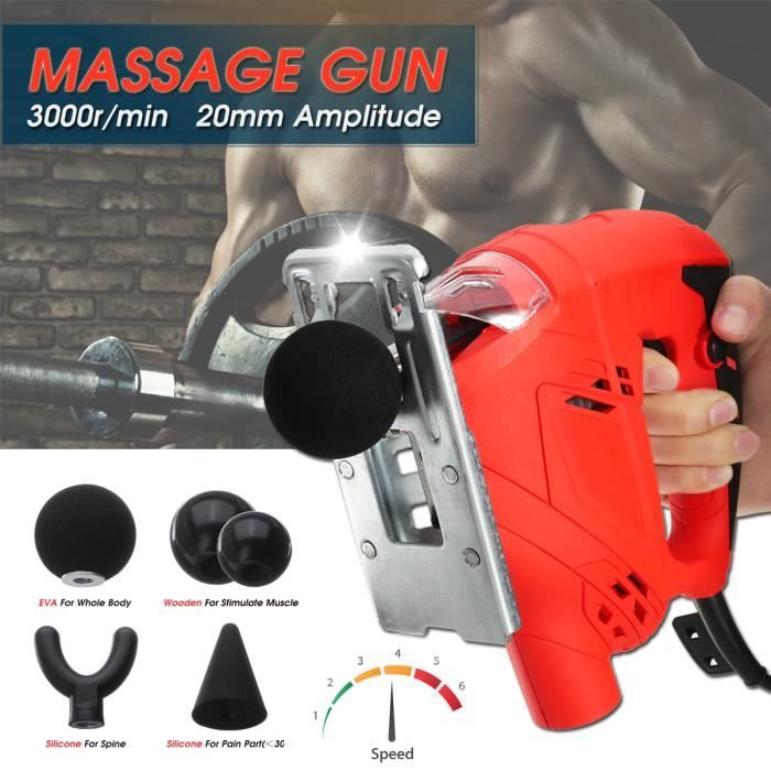 Tempsa Pistolet De Massage Masseur Musculaire Relaxation Vibrations Pulsees Prise Us Achat Vente Appareil De Massage Cdiscount