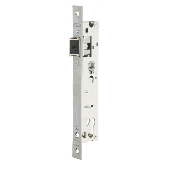 THIRARD - Boitier de serrure encastrable à cylindre pour menuiserie métallique axe 21mm L36 bouts carrés inox - THIRARD