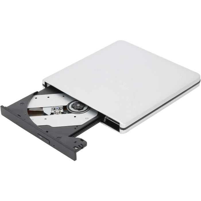 Lecteur CD DVD Externe, USB 2.0 Slim Protable Externe CD-RW