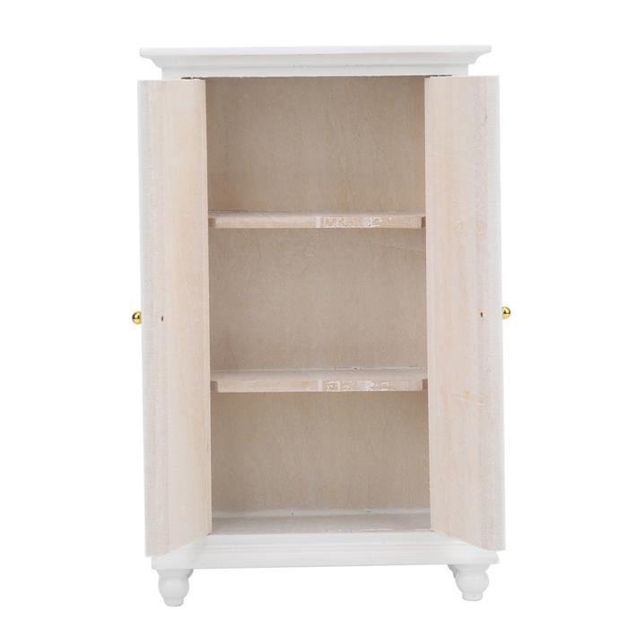 Bibliothèque Maison De Poupée 1:12 – Meuble Rétro Bois Non Toxique DIY Enfant