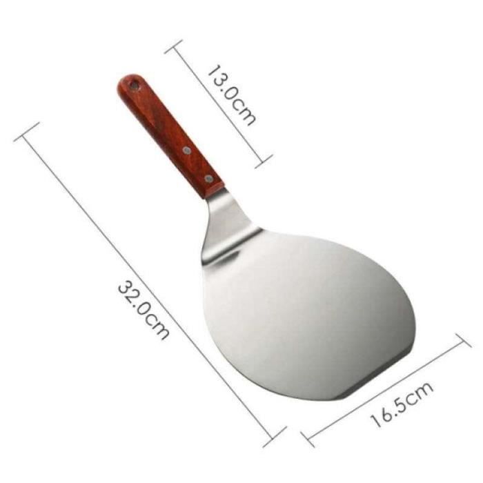 WAS Germany Pelle à Pizza Aluminium Avec Manche Bois 66 Cm - Lame 28x23 Cm Pour Four à Pizza Et Pain