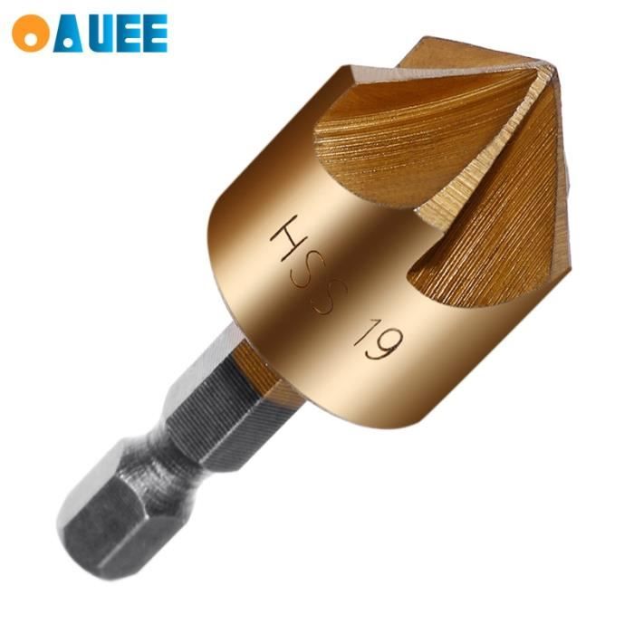 Enclume,Foret D'évier à Seau à 3 Cannelures,outils De Chanfreinage