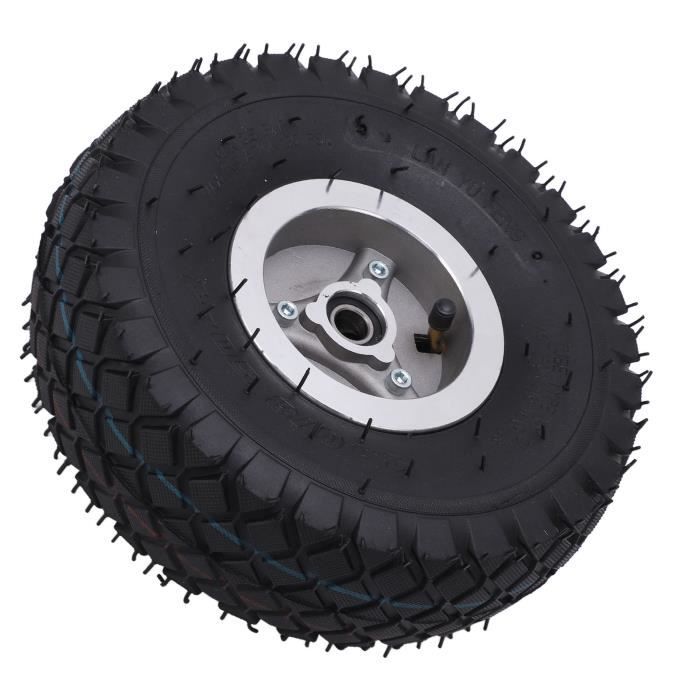 Pneu Scooter électrique 6x2 – Roue Gonflable Avec Jante Alu, Caoutchouc Naturel Antidérapant, 160mm, Facile à Monter