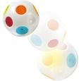Jouet interactif pour bébé - INFANTINO - Senso' Balle Sonore - 4 mélodies - 7 couleurs et lumières - 6 textures-1
