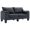 🧡7685Elégant Moderne- Canapé scandinave d'angle - Canapé droit fixe 2 places - Canapé de relaxation Confortable - Sofa Divan Canapé-1