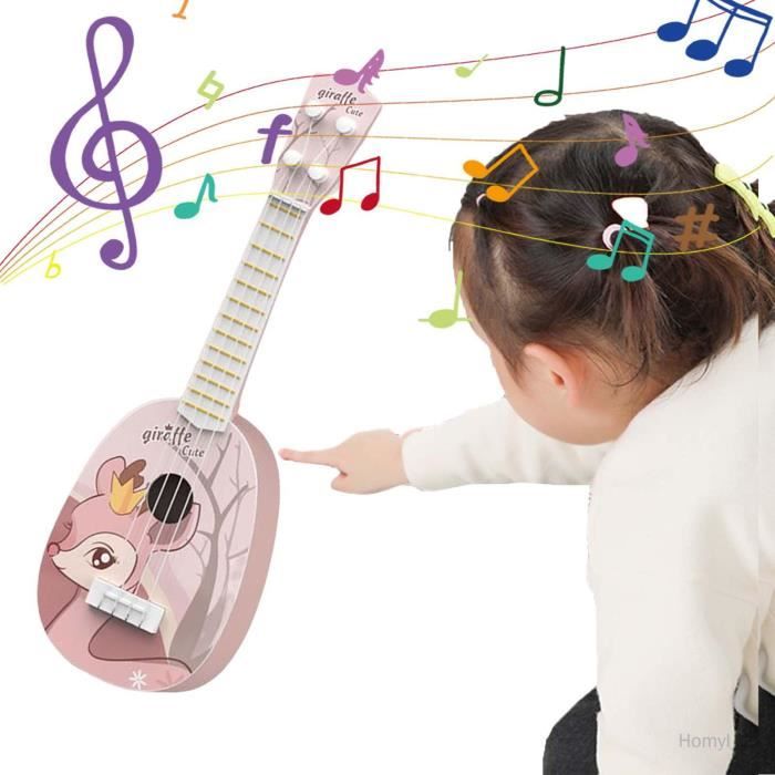 Jouet ukulélé pour enfants débutants 4 cordes petite guitare enfants  instrument