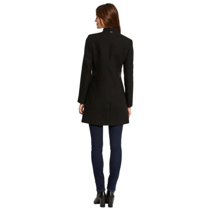Manteau femme cintré noir best sale