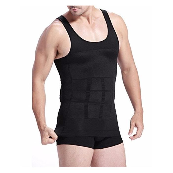 Debardeur Gainant Compression Musculation Sport Homme Noir Fitness Sans manche Noir Noir Cdiscount Sport