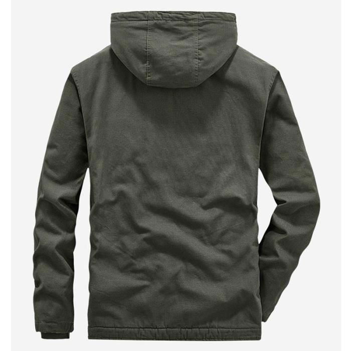 Veste hiver capuche best sale homme