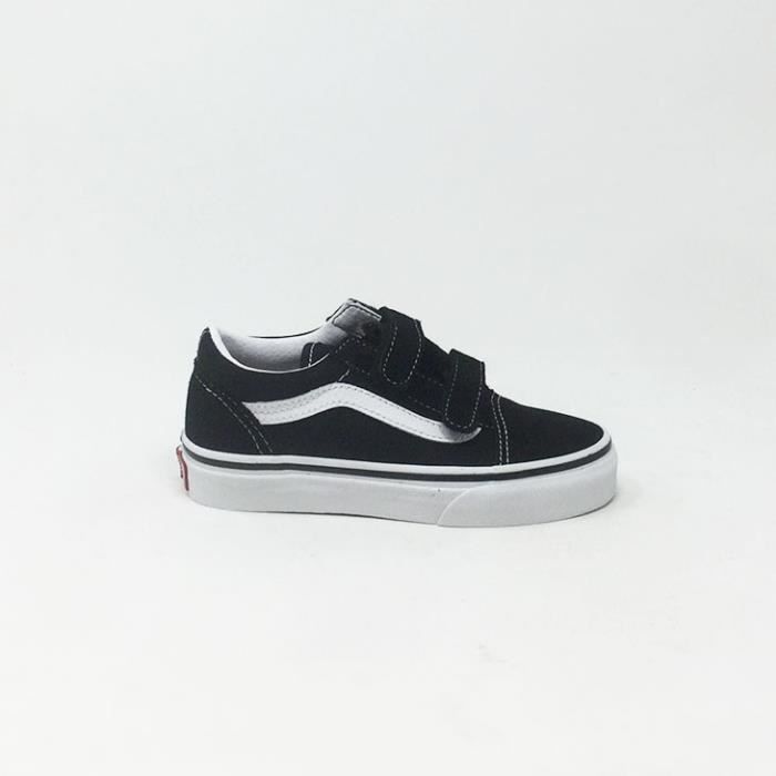 Baskets Vans Old Skool V pour enfant Noir Blanc Achat Vente