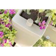 Jardinières et pots de fleurs - Kit 5 jardinières modulables - 59 x 23 cm - Blanc-2