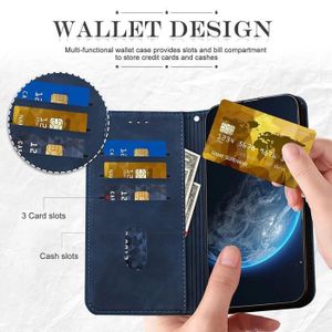 Coque Ganbary Pour Xiaomi Redmi Note 13 Pro 5G / Poco X6 5G - En Cuir PU - Portefeuille Avec Rabat - Noir - Protection Complète