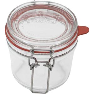 Gouveo Lot De 12 Bocaux De Conservation Carrés Avec Couvercle à Visser