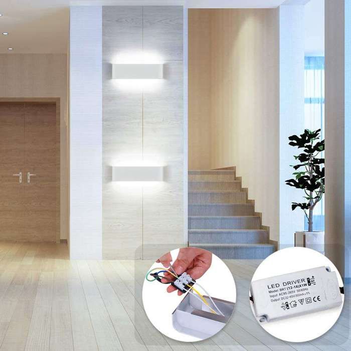 Applique Murale LED Klighten 20W - 61cm - Blanc Chaud 3000K - Pour Salon, Chambre - Design Moderne