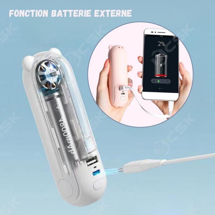 mini Ventilateur pliable rechargable - La boutique secrète, ventilateur pliable