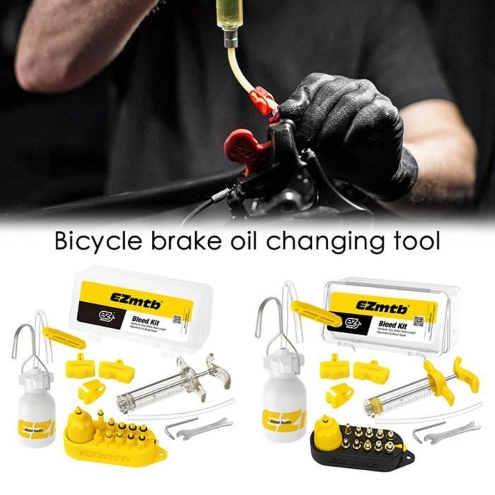 EZmtb - Kit de purge de frein de vélo universel - Stockage d'huile de frein  