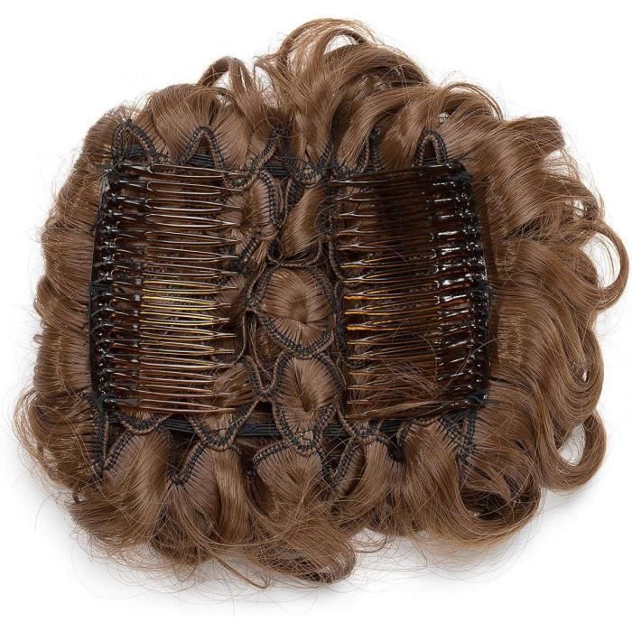 Extensions A Clip Cheveux Naturel Postiche Cheveux Wrap Scrunchie ...