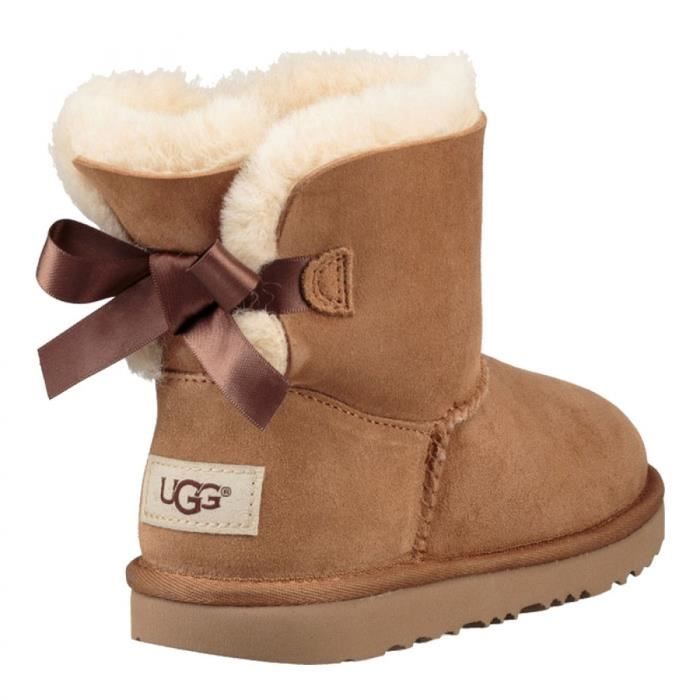 Bottes UGG Mini Bailey Bow II Grand Enfant UGG Châtaigne